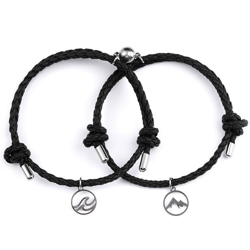 Magnetic Leather Bracelets – Magnetic Couples Bracelets