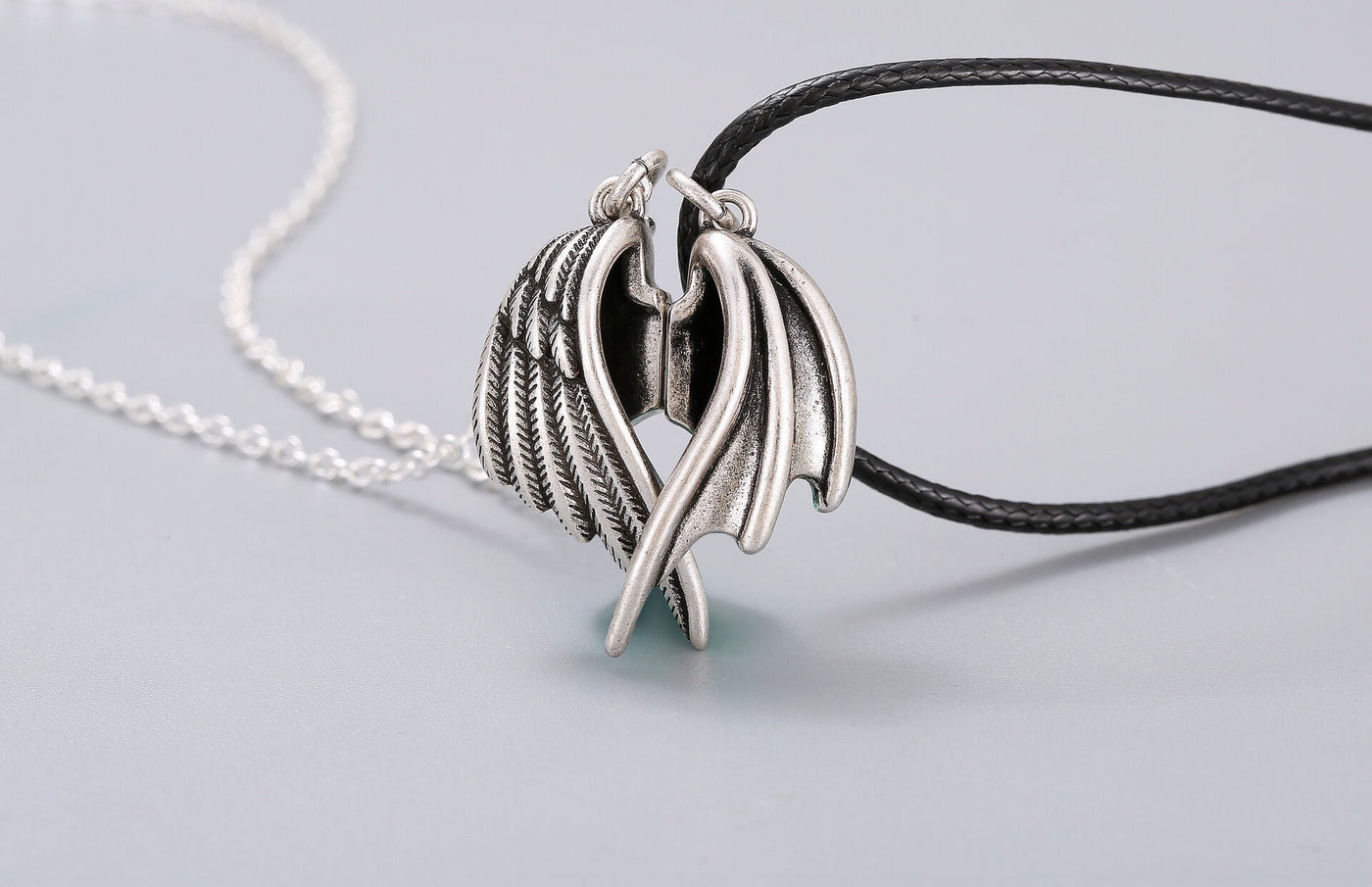 925 Sterling Silver Yujinfu Fashion Couple Chain Magnetic Heart