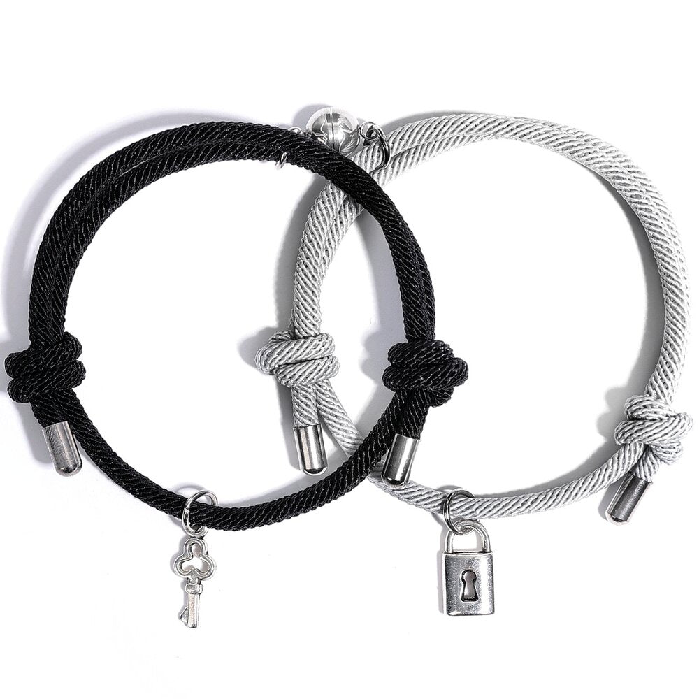 Magnetic Key & Lock Bracelets – Magnetic Couples Bracelets