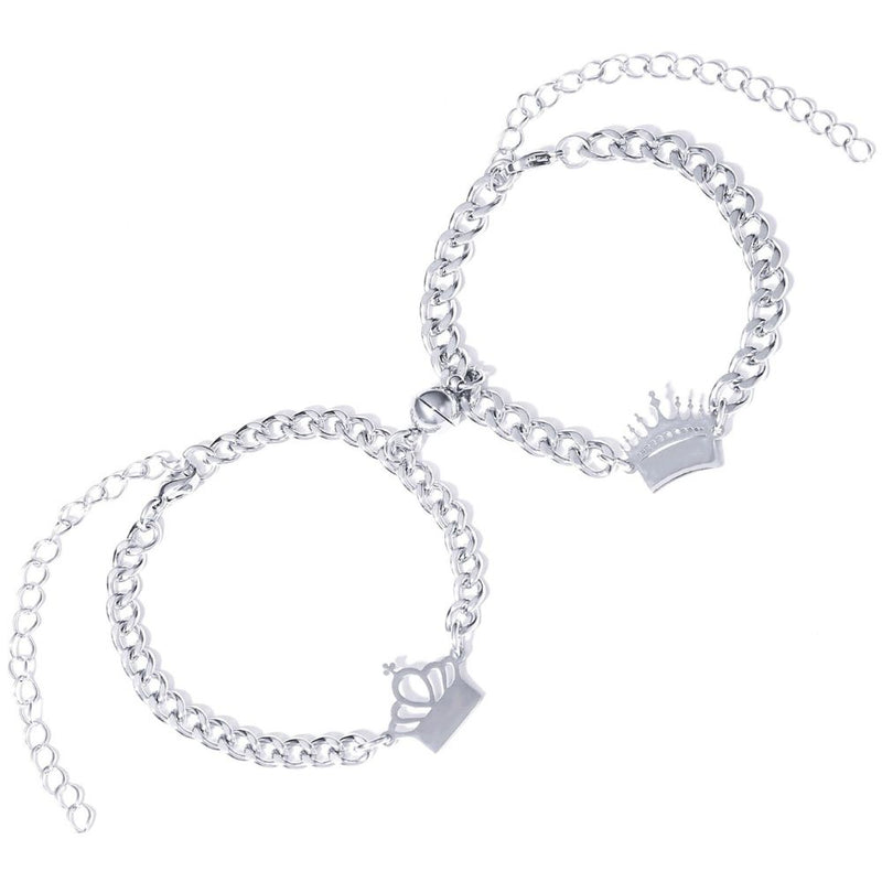 Magnetic King & Queen Chain Bracelets