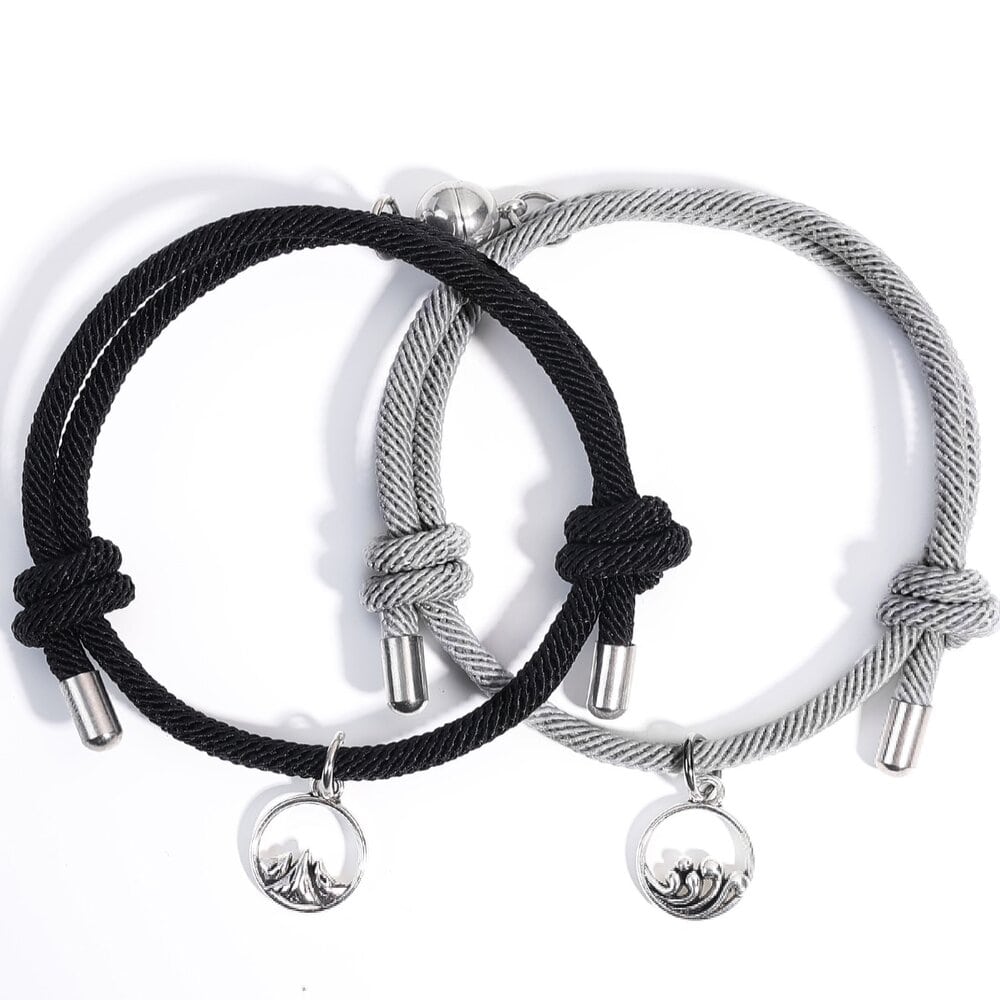925 Silver Matching Bracelets | Couple Bracelets | Promise Bracelets –  Avijewelry