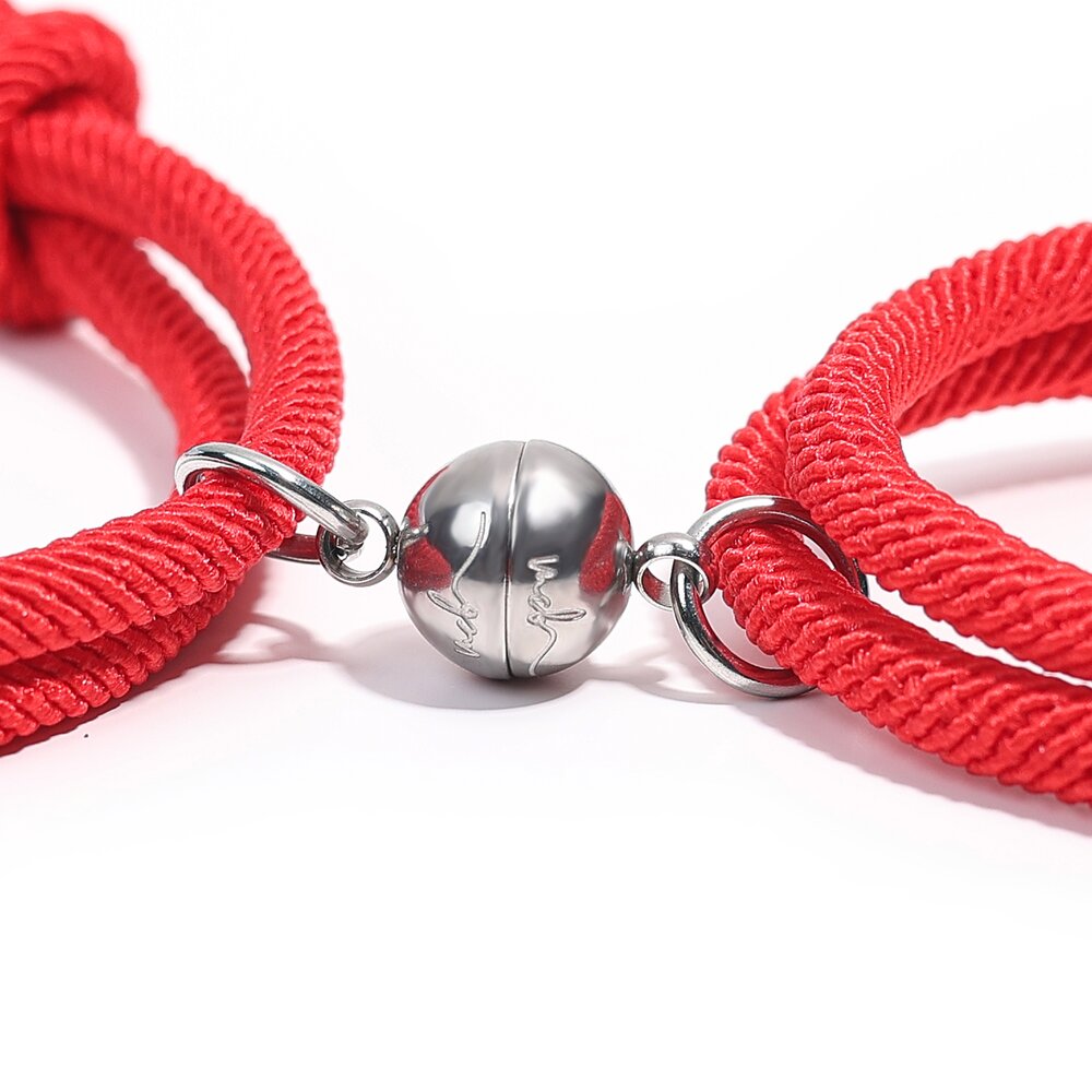 Wildly in Love Red Magnetic Heart Bracelet