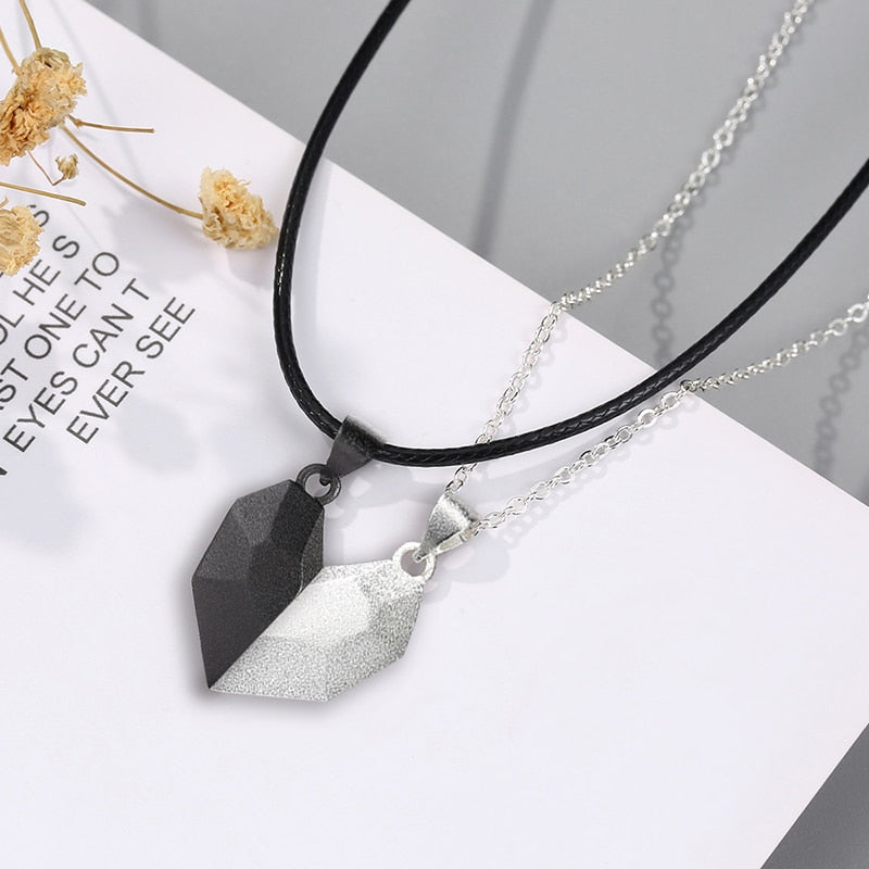 Buy Eben-ezer2 Pieces Magnetic Couple Necklace - BFF Matching Pendants Sun  and Moon Necklaces - 100 Languages I Love You Projection Necklace Online at  desertcartINDIA