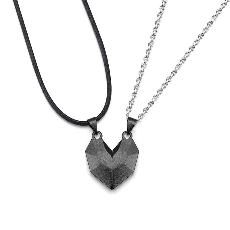 Couple Necklace Fashion Jewelry Magnetic Necklaces Heart Necklace