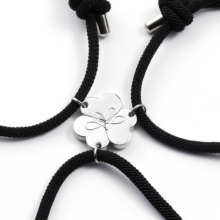 Set of Three Friendship Bracelets Created with Zircondia® Crystals by  Philip Jones Jewellery