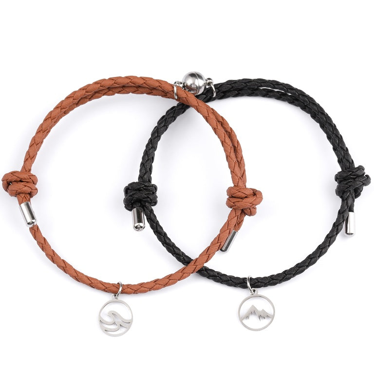 Magnetic Leather Bracelets