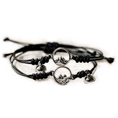 Heart and Soul Stainless Drip Glue Woven Couple Bracelet | Shopee Malaysia