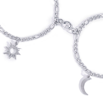 Magnetic Moon & Sun Chain Bracelets