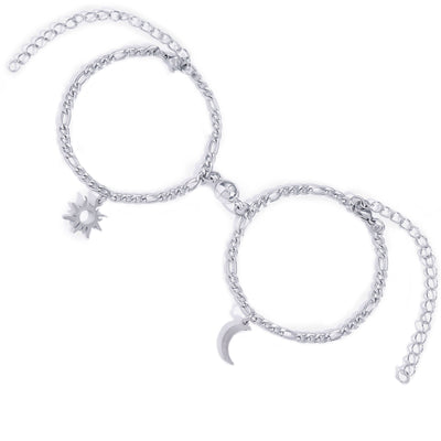 Magnetic Moon & Sun Chain Bracelets