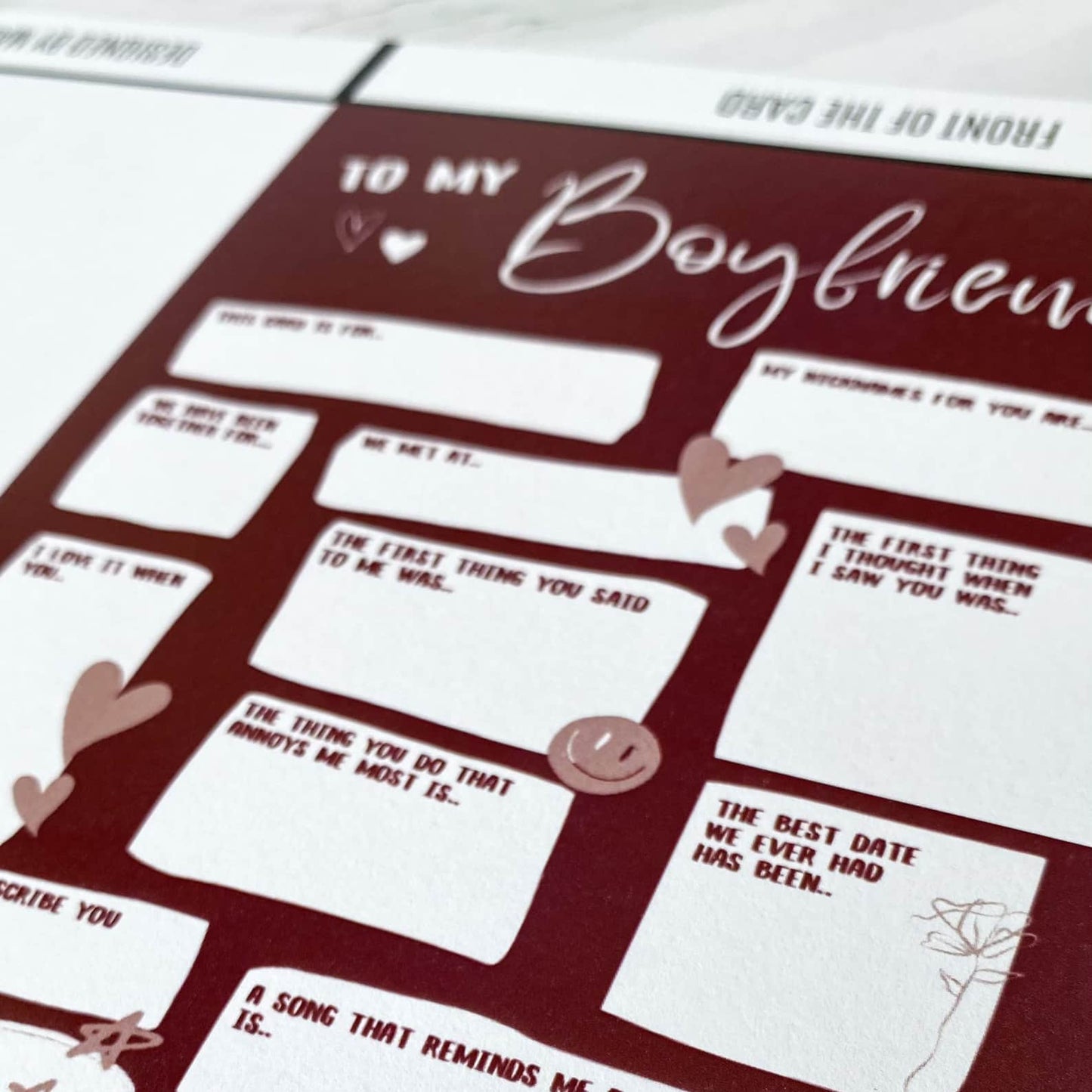 To My Boyfriend/Girlfriend Card
