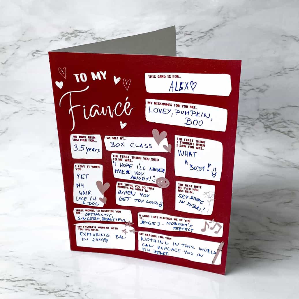 To My Fiancé/The One I Love Card