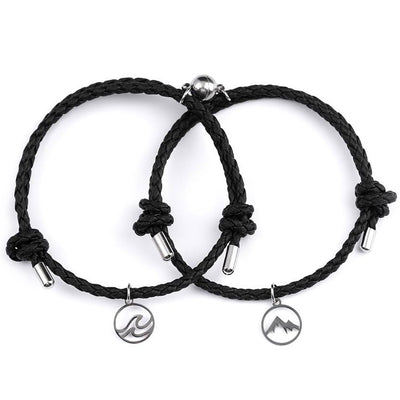 Buy Infinity Sterling Silver Bracelets, Black and Camo His and Hers  Bracelets, Waterproof Cord, Adjustable Online in India - Etsy
