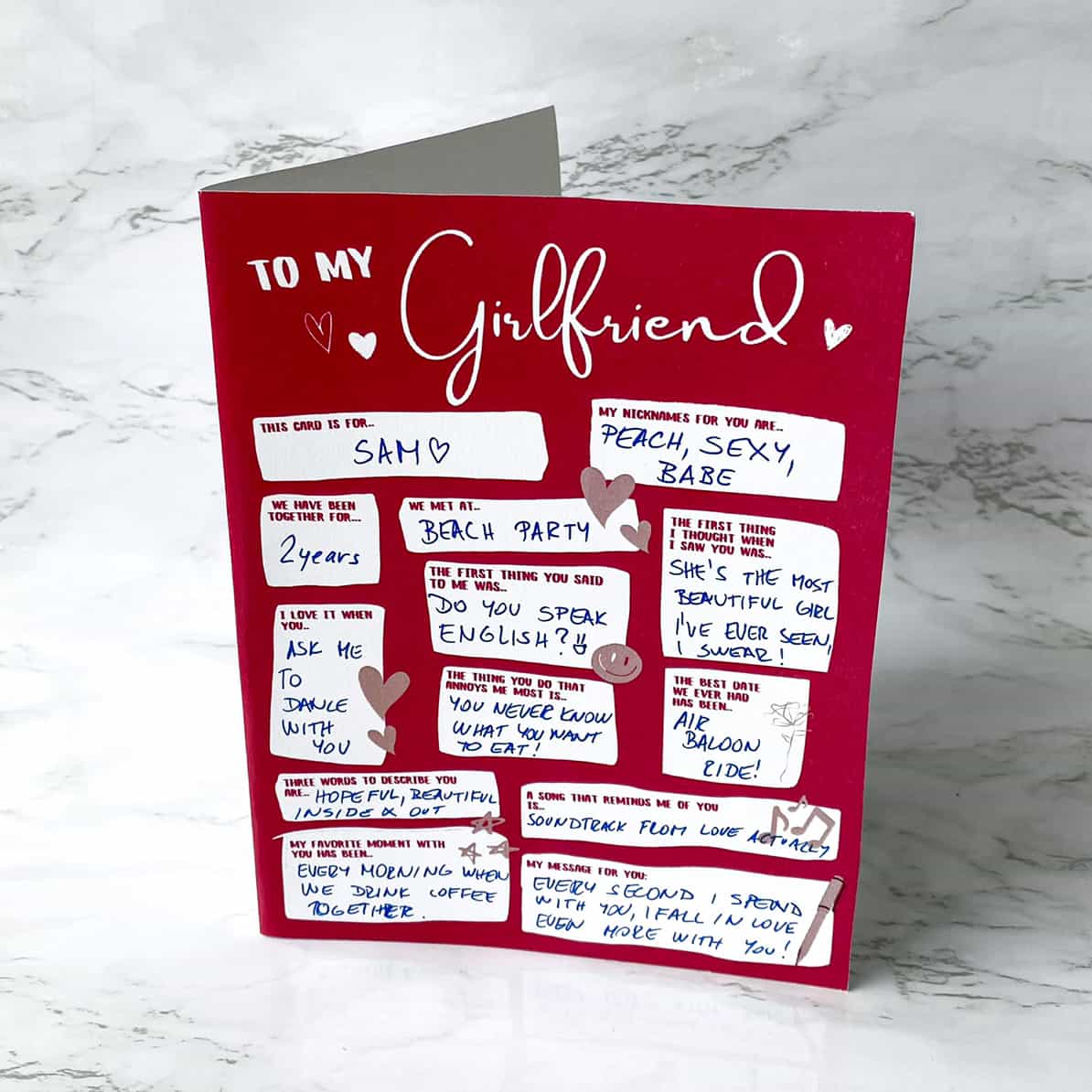 To My Boyfriend/Girlfriend Card