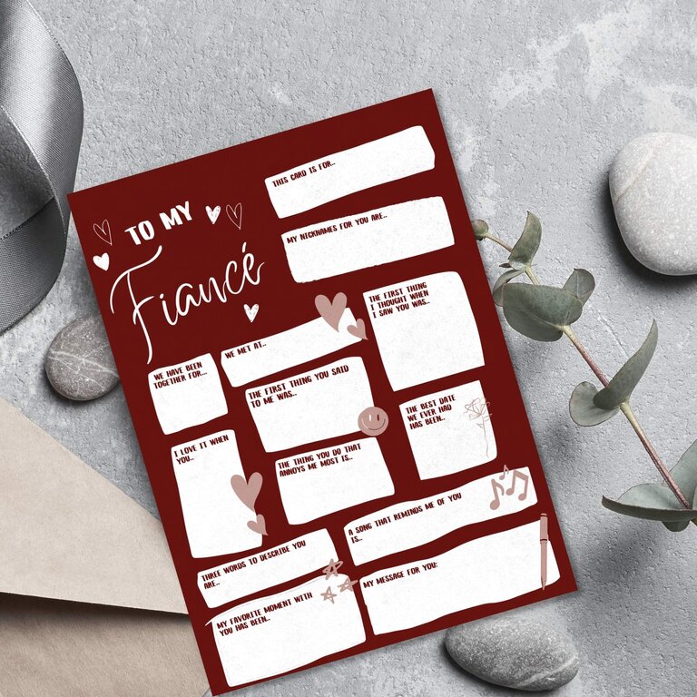 To My Fiancé/The One I Love Card